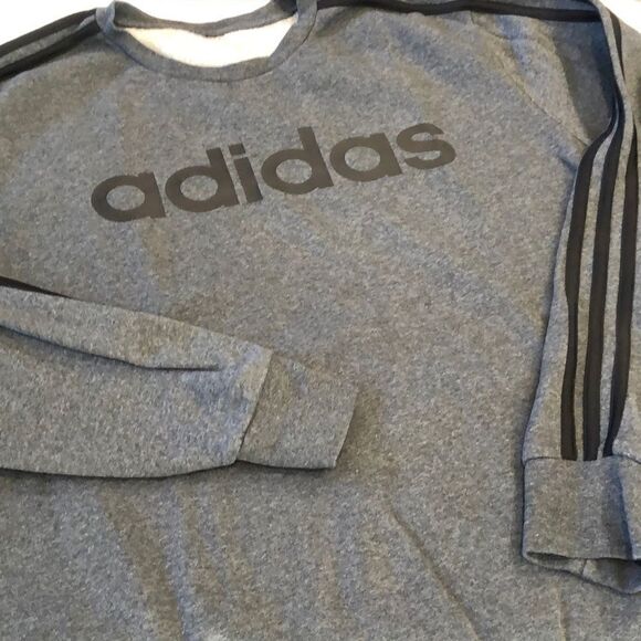 Adidas Sweatshirt 3 Stripe Arms Sz. L - Picture 1 of 3